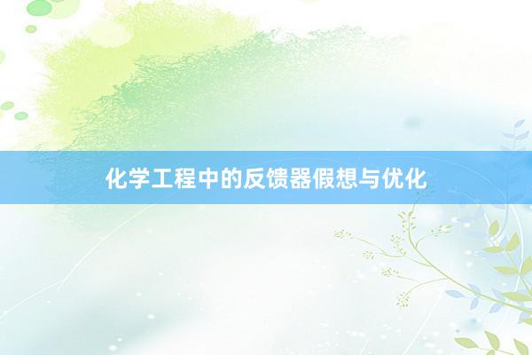 化学工程中的反馈器假想与优化